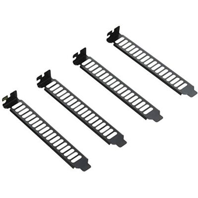 Silverstone SST-Aeroslots-BP plaat met PCI-ventilatiesleuf, 4-delig, zwart Silverstone SST-Aeroslots-BP plaat met PCI-ventilatiesleuf, 4-delig, zwart