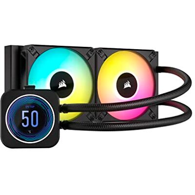 Corsair iCUE H100i ELITE LCD XT koelset 240 mm zwart Corsair iCUE H100i ELITE LCD XT koelset 240 mm zwart