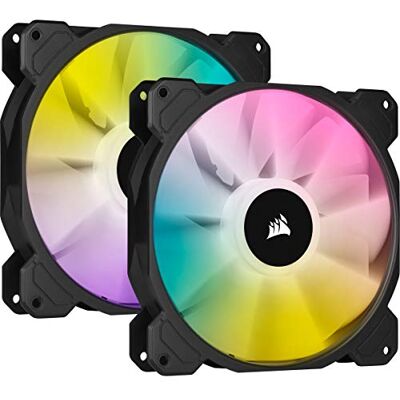 Corsair SP Series ventilator – SP140 RGB Elite – diameter 140 mm – led RGB – dubbele verpakking Corsair SP Series ventilator – SP140 RGB Elite – diameter 140 mm – led RGB – dubbele verpakking