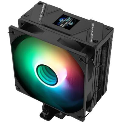 Thermalright Assassin Spirit 120 Vision ARGB CPU-luchtkoeler met 1,54 inch IPS-display, 120 mm PWM-ventilator, compatibel met Intel lga1700/1150/1151/1200/1851, AMD AM4/AM5 Thermalright Assassin Spirit 120 Vision ARGB CPU-luchtkoeler met 1,54 inch IPS-display, 120 mm PWM-ventilator, compatibel met Intel lga1700/1150/1151/1200/1851, AMD AM4/AM5