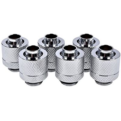 Alphacool IJspegels 13/10 mm messing, zilver Alphacool IJspegels 13/10 mm messing, zilver