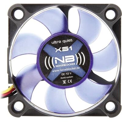 Noiseblocker Blacknoise XS-1 BlackSilentFan ventilator, 50 x 50 x 10 mm Noiseblocker Blacknoise XS-1 BlackSilentFan ventilator, 50 x 50 x 10 mm