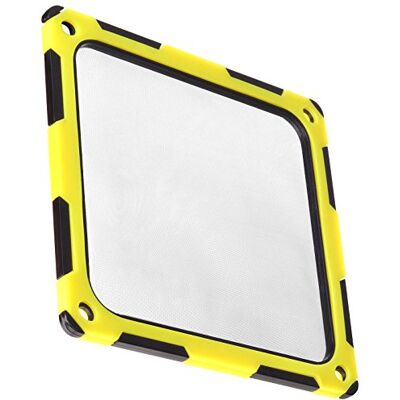 Silverstone SST-FF123BY 120 mm ultrafijn stofventilatorfilter, ruisonderdrukking tot 4 dBA, geel zwart Silverstone SST-FF123BY 120 mm ultrafijn stofventilatorfilter, ruisonderdrukking tot 4 dBA, geel zwart
