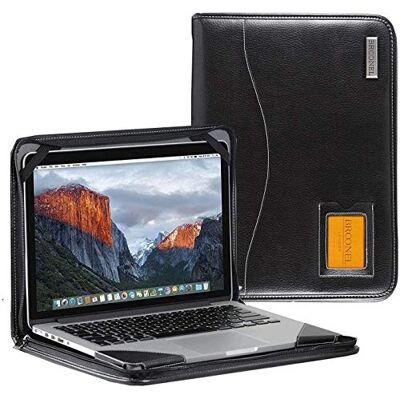 Broonel Contour Series Robuuste lederen beschermhoes voor Lenovo 300e 2-in-1 Notebook Broonel Contour Series Robuuste lederen beschermhoes voor Lenovo 300e 2-in-1 Notebook