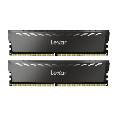 Lexar THOR RAM DDR4 16 GB Kit 2 x 8 GB 3200 MHz, DRAM 288-Pin U-DIMM PC RAM-geheugen, XMP 2.0 High Performance-geheugen, CL16-18-18-38, 1,35 V LD4BU008G-R3200GDXG, THOR 3200 MHz, 16 GB Kit (2 x 8 x 8 Go) Lexar THOR RAM DDR4 16 GB Kit 2 x 8 GB 3200 MHz, DRAM 288-Pin U-DIMM PC RAM-geheugen, XMP 2.0 High Performance-geheugen, CL16-18-18-38, 1,35 V LD4BU008G-R3200GDXG, THOR 3200 MHz, 16 GB Kit (2 x 8 x 8 Go)