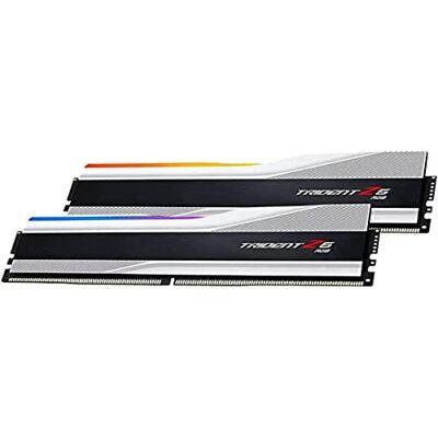 G.SKILL Trident Z5 F5-5600J3636C16GX2-TZ5RS DIMM Z5 RGB zilver 32GB (2x 16GB) DDR5-5600 CL36 DIMM DIMM zwart G.SKILL Trident Z5 F5-5600J3636C16GX2-TZ5RS DIMM Z5 RGB zilver 32GB (2x 16GB) DDR5-5600 CL36 DIMM DIMM zwart