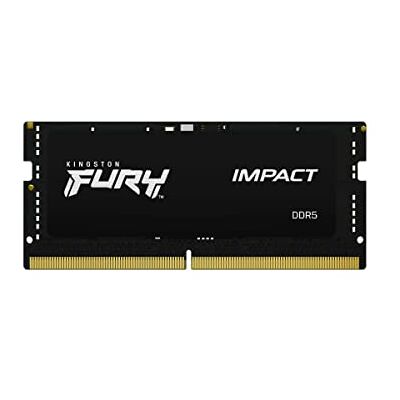 Kingston FURY Impact 32 GB 4800MT, s DDR5 CL38 SODIMM Gaming Laptop Geheugen Eenvoudige Module KF548S38IB-32 Kingston FURY Impact 32 GB 4800MT, s DDR5 CL38 SODIMM Gaming Laptop Geheugen Eenvoudige Module KF548S38IB-32