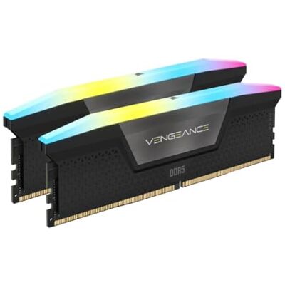 Corsair Vengeance RGB DDR5 48 GB (2 x 24 GB) tot 6000 MHz Intel RAM Geheugen voor desktopcomputer, compatibel met Intel XMP 3.0, CL36, zwart, CMH48GX5M2E6000C36 Corsair Vengeance RGB DDR5 48 GB (2 x 24 GB) tot 6000 MHz Intel RAM Geheugen voor desktopcomputer, compatibel met Intel XMP 3.0, CL36, zwart, CMH48GX5M2E6000C36