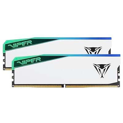 Patriot Memory Patriot Viper Elite 5 RGB DDR5 RAM 48 GB (2 x 24 GB) 6000MT/s CL30 UDIMM Memory Kit voor desktop gaming PVER548G60C30KW Patriot Memory Patriot Viper Elite 5 RGB DDR5 RAM 48 GB (2 x 24 GB) 6000MT/s CL30 UDIMM Memory Kit voor desktop gaming PVER548G60C30KW