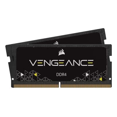 Corsair Vengeance SODIMM 8 GB (2 x 4 GB) DDR4 2666 MHz CL18 geheugen voor notebooks (ondersteunt Intel Core™ i5 en i7 van de 6e generatie), zwart Corsair Vengeance SODIMM 8 GB (2 x 4 GB) DDR4 2666 MHz CL18 geheugen voor notebooks (ondersteunt Intel Core™ i5 en i7 van de 6e generatie), zwart