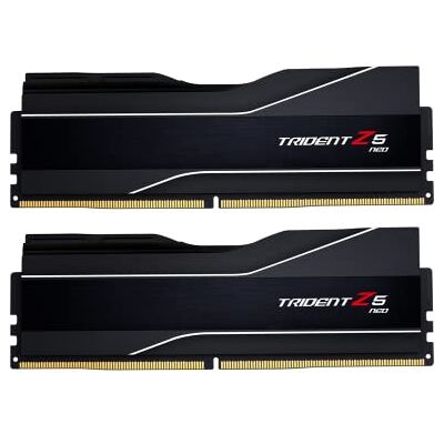 G.SKILL Trident Z5 NEO Serie 32GB (2x 16GB) 288Pin SDRAM DDR5 6000 (PC5-48000) CL32-38-38-96 1,35V Dual Channel Desktop F5-6000J323238F16 GX2-TZ5 N (mat zwart), 5-6000J3238F16GX2-TZ5N G.SKILL Trident Z5 NEO Serie 32GB (2x 16GB) 288Pin SDRAM DDR5 6000 (PC5-48000) CL32-38-38-96 1,35V Dual Channel Desktop F5-6000J323238F16 GX2-TZ5 N (mat zwart), 5-6000J3238F16GX2-TZ5N