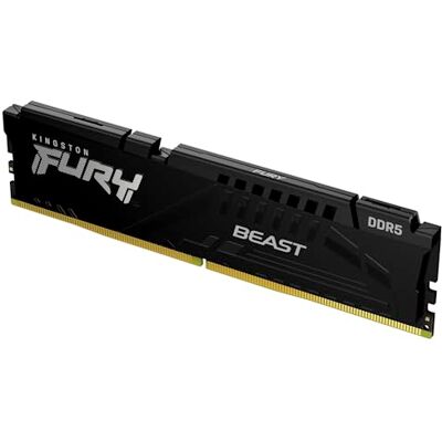 Kingston FURY Beast KF560C30BBE-8 DDR5 6000 MT/s CL30 DIMM DDR5 geheugenmodule voor AMD EXPO en Intel XMP desktopcomputer, zwart Kingston FURY Beast KF560C30BBE-8 DDR5 6000 MT/s CL30 DIMM DDR5 geheugenmodule voor AMD EXPO en Intel XMP desktopcomputer, zwart