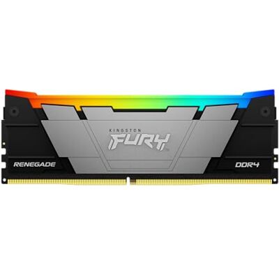 Kingston Fury Renegade RGB 8GB 4000MT/s DDR4 CL19 DIMM desktopgeheugen KF440C19RB2A/8 Kingston Fury Renegade RGB 8GB 4000MT/s DDR4 CL19 DIMM desktopgeheugen KF440C19RB2A/8