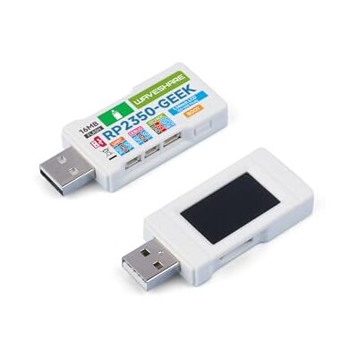 Waveshare RP2350 Geeks ontwikkelingskaart gebaseerd op Raspberry Pi RP2350 microcontroller, USB-foutopsporingsdownloader met 1,14 inch 65K kleuren LCD-scherm, USB-A-poort, SWD/UART/I2C-poort, sleuf voor Waveshare RP2350 Geeks ontwikkelingskaart gebaseerd op Raspberry Pi RP2350 microcontroller, USB-foutopsporingsdownloader met 1,14 inch 65K kleuren LCD-scherm, USB-A-poort, SWD/UART/I2C-poort, sleuf voor
