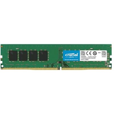 Crucial Basics 1,2 V 8 GB DDR4 3200 MT/s CL22 UDIMM 288-pins desktopgeheugen Crucial Basics 1,2 V 8 GB DDR4 3200 MT/s CL22 UDIMM 288-pins desktopgeheugen