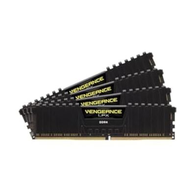 Corsair Vengeance LPX 32 GB (4 x 8 GB) DDR4 3200MHz C16 XMP 2.0 werkgeheugen high performance zwart Corsair Vengeance LPX 32 GB (4 x 8 GB) DDR4 3200MHz C16 XMP 2.0 werkgeheugen high performance zwart