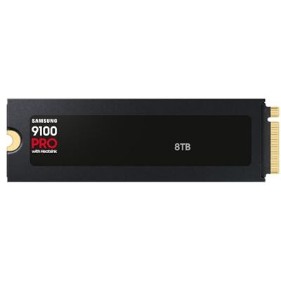 Samsung Interne SSD 9100 Pro 8 TB met koellichaam, tot 14.800 MB/s, prestaties van de Gen5, MZ-VAP8T0CW Samsung Interne SSD 9100 Pro 8 TB met koellichaam, tot 14.800 MB/s, prestaties van de Gen5, MZ-VAP8T0CW