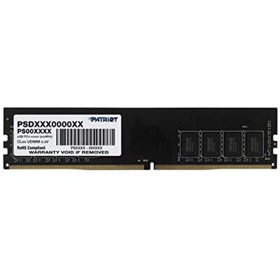 Patriot Memory Signature-serie DDR4-geheugenmodule 2666 MHz PC4-21300 8 GB (1 x 8 GB) C19 PSD48G266681 Patriot Memory Signature-serie DDR4-geheugenmodule 2666 MHz PC4-21300 8 GB (1 x 8 GB) C19 PSD48G266681
