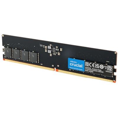 Crucial RAM DDR5 16 GB 5600 MHz, PC-geheugen (of 5200 MHz / 4800 MHz) CL46 CT16G56C46U5 Crucial RAM DDR5 16 GB 5600 MHz, PC-geheugen (of 5200 MHz / 4800 MHz) CL46 CT16G56C46U5