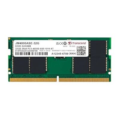 Transcend 32 GB JM DDR5 4800 So-DIMM 2Rx8 Transcend 32 GB JM DDR5 4800 So-DIMM 2Rx8