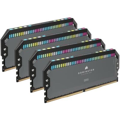 Corsair DOMINATOR PLATINUM RGB DDR5 64 GB (4 x 16 GB) DDR5 5600 MHz CL36 AMD EXPO Intel XMP iCUE compatibel computergeheugen grijs (CMT64GX5M4B5600Z36) Corsair DOMINATOR PLATINUM RGB DDR5 64 GB (4 x 16 GB) DDR5 5600 MHz CL36 AMD EXPO Intel XMP iCUE compatibel computergeheugen grijs (CMT64GX5M4B5600Z36)