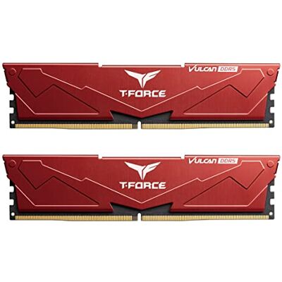 TEAMGROUP RAM Team D5 6400 32GB C40 Vulcan Rood K2 TEAMGROUP RAM Team D5 6400 32GB C40 Vulcan Rood K2