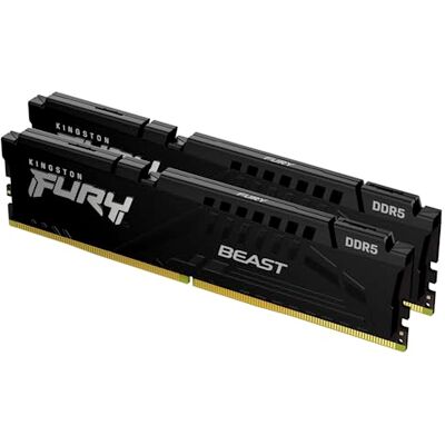 Kingston FURY Beast KF564C32BBEK2-64 64 GB (2 x 32 GB) 6400 MT/s CL32 DIMM DDR5 geheugen voor AMD EXPO en Intel XMP desktop gaming Kingston FURY Beast KF564C32BBEK2-64 64 GB (2 x 32 GB) 6400 MT/s CL32 DIMM DDR5 geheugen voor AMD EXPO en Intel XMP desktop gaming