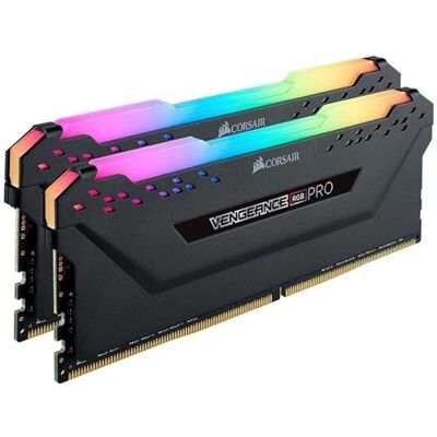 Corsair Vengeance RGB PRO 16GB (2x8GB) DDR4 2666MHz C16 XMP 2.0 enthousiast RGB LED-verlichting geheugenset zwart Corsair Vengeance RGB PRO 16GB (2x8GB) DDR4 2666MHz C16 XMP 2.0 enthousiast RGB LED-verlichting geheugenset zwart