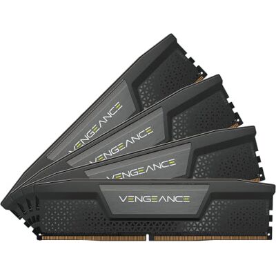 Corsair Vengeance CMK96GX5M4B5600C40 RAM-geheugen DDR5 96 GB (4 x 24 GB) tot 5600 MHz CL40 compatibel met Intel XMP iCUE zwart Corsair Vengeance CMK96GX5M4B5600C40 RAM-geheugen DDR5 96 GB (4 x 24 GB) tot 5600 MHz CL40 compatibel met Intel XMP iCUE zwart