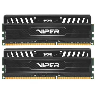 Patriot Memory Viper 3 Black Mamba DDR3 1600 16 GB (2 x 8 GB) C9 krachtig werkgeheugen XMP 1.3, zwart PV316G160C9K Patriot Memory Viper 3 Black Mamba DDR3 1600 16 GB (2 x 8 GB) C9 krachtig werkgeheugen XMP 1.3, zwart PV316G160C9K