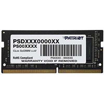 Patriot Memory Signature SODIMM Serie DDR4 3200 MHz PC4-25600 16 GB (1 x 16 GB) C22 PSD416G32002S Patriot Memory Signature SODIMM Serie DDR4 3200 MHz PC4-25600 16 GB (1 x 16 GB) C22 PSD416G32002S