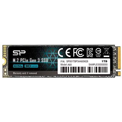 SP Silicon Power Silicon Power P34A60 M.2 1000GB PCI Express SLC NVMe SP Silicon Power Silicon Power P34A60 M.2 1000GB PCI Express SLC NVMe