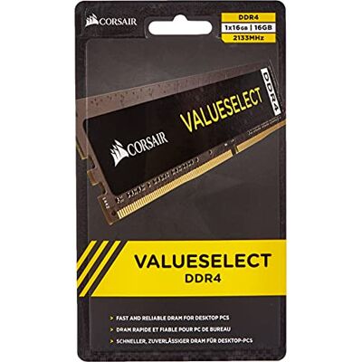 Corsair ValueSelect 16GB DDR4-2133 geheugenmodule 16GB 1x 16GB 2133MHz Corsair ValueSelect 16GB DDR4-2133 geheugenmodule 16GB 1x 16GB 2133MHz