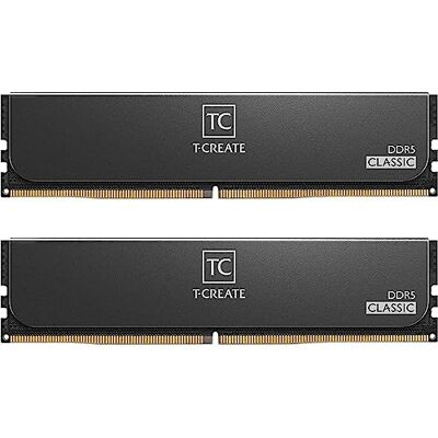 TEAMGROUP T-Create Classic 10L DDR5 32GB Kit (2x 16GB) 5600MHz (PC5-44800) CL46 Hynix IC Desktop RAM-geheugenmodule ondersteunt Intel en AMD CTCCD532G5600HC46DC01, TEAMGROUP T-Create Classic 10L DDR5 32GB Kit (2x 16GB) 5600MHz (PC5-44800) CL46 Hynix IC Desktop RAM-geheugenmodule ondersteunt Intel en AMD CTCCD532G5600HC46DC01,