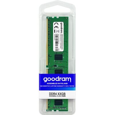 GoodRam GR2400D464L17S/8G werkgeheugen 8 GB DDR4 2400 MHz geheugenmodule (8 GB, 1 x 8 GB, DDR4, 2400 MHz, 288-pin DIMM) GoodRam GR2400D464L17S/8G werkgeheugen 8 GB DDR4 2400 MHz geheugenmodule (8 GB, 1 x 8 GB, DDR4, 2400 MHz, 288-pin DIMM)