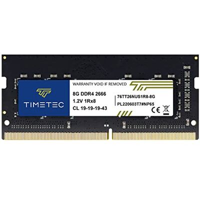 Timetec Hynix IC 8GB DDR4 SODIMM voor Intel NUC KIT/Mini PC/HTPC/NUC Board 2666MHz PC4-21300 Non ECC Unbuffered 1.2V CL19 1Rx8 Rank Single Rank 260pin RAM Geheugen (8GB) Timetec Hynix IC 8GB DDR4 SODIMM voor Intel NUC KIT/Mini PC/HTPC/NUC Board 2666MHz PC4-21300 Non ECC Unbuffered 1.2V CL19 1Rx8 Rank Single Rank 260pin RAM Geheugen (8GB)