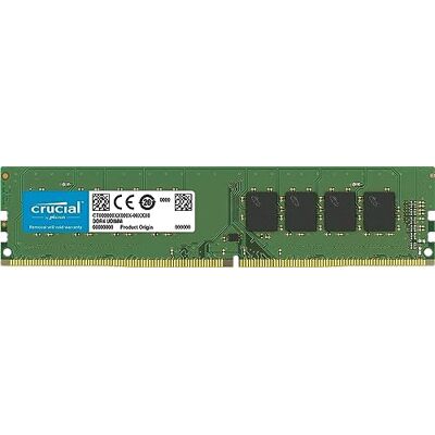 Crucial RAM CT16G4DFRA266 16GB DDR4 2666MHz CL19 Desktop Geheugen Crucial RAM CT16G4DFRA266 16GB DDR4 2666MHz CL19 Desktop Geheugen