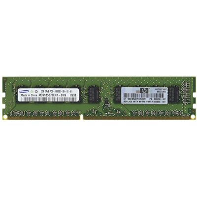 HP 2GB (1x 2GB) Dual Rank x8 PC3-10600 (DDR3-1333) Unbuffered CAS-9 Memory Kit HP 2GB (1x 2GB) Dual Rank x8 PC3-10600 (DDR3-1333) Unbuffered CAS-9 Memory Kit