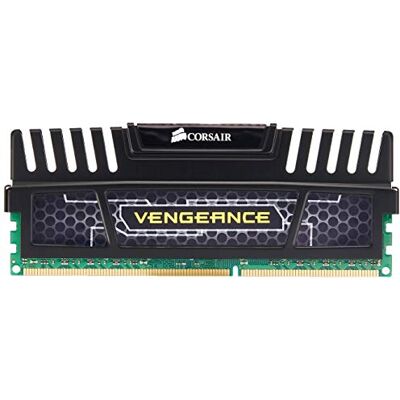Corsair CMZ8GX3M1A1600C9 Vengeance 8 GB (1 x 8 GB) DDR3 tot 1600 MHz CL9 krachtig desktopgeheugen met XMP-profiel, zwart Corsair CMZ8GX3M1A1600C9 Vengeance 8 GB (1 x 8 GB) DDR3 tot 1600 MHz CL9 krachtig desktopgeheugen met XMP-profiel, zwart