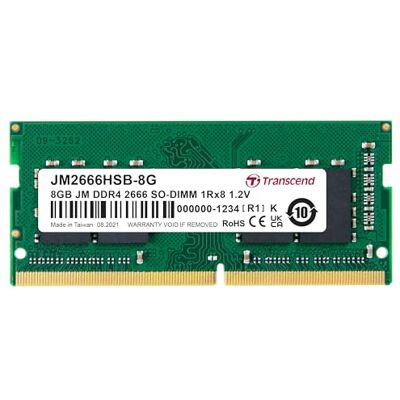 Transcend JM2666HSB-8G 8GB DDR4 2666MHz SO-DIMM 1Rx8 1,2V Transcend JM2666HSB-8G 8GB DDR4 2666MHz SO-DIMM 1Rx8 1,2V