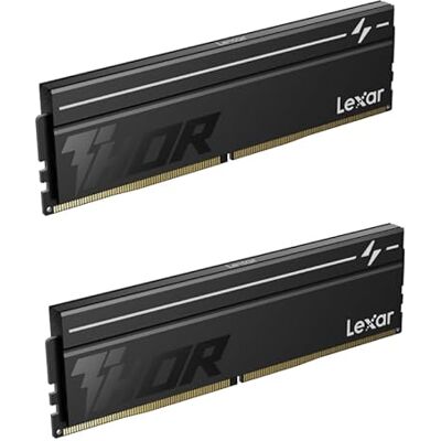 Lexar OC Lot de 2 barrettes de mémoire RAM DDR5 64 Go (2 x 32 Go) 6000 MHz CL40, 288 broches UDIMM pour ordinateur de bureau Intel XMP 3.0/AMD EXPO, PC DRAM pour jeux, AI, 1,35 V, noir Lexar OC Lot de 2 barrettes de mémoire RAM DDR5 64 Go (2 x 32 Go) 6000 MHz CL40, 288 broches UDIMM pour ordinateur de bureau Intel XMP 3.0/AMD EXPO, PC DRAM pour jeux, AI, 1,35 V, noir