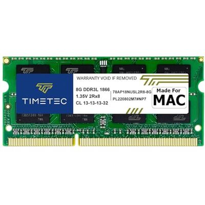 Timetec Hynix IC 8GB DDR3L 1866MHz PC3-14900 SODIMM geheugenupgrade voor iMac 17,1 met Retina-display 5K (27 inch eind 2015) A1419 (EMC 2834) MK462LL/A, MK472LL/A, MK482LL/A (8 Go) Timetec Hynix IC 8GB DDR3L 1866MHz PC3-14900 SODIMM geheugenupgrade voor iMac 17,1 met Retina-display 5K (27 inch eind 2015) A1419 (EMC 2834) MK462LL/A, MK472LL/A, MK482LL/A (8 Go)
