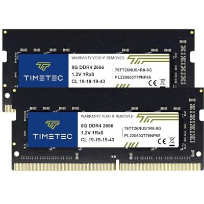 Timetec Memorycity 2666 MHz DDR4 2666 MHz DDR4-2666 MHz DDR4-2666 MHz PC4-21300 PC4-21300 (PC4-2666V) ongebufferd ECC 1,2 V CL19 1Rx8 260-pins SODIMM enkele rang voor computer Timetec Memorycity 2666 MHz DDR4 2666 MHz DDR4-2666 MHz DDR4-2666 MHz PC4-21300 PC4-21300 (PC4-2666V) ongebufferd ECC 1,2 V CL19 1Rx8 260-pins SODIMM enkele rang voor computer
