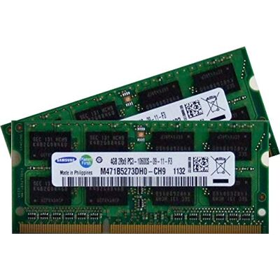Samsung 8GB Notebook Geheugen 2x4GB Dual Channel originele 204pin DDR3-1333 PC3-10600 CL9 SO-DIMM kit voor DDR3 i5 + i7 handheld met DDR3-1333 MHz ondersteuning Samsung 8GB Notebook Geheugen 2x4GB Dual Channel originele 204pin DDR3-1333 PC3-10600 CL9 SO-DIMM kit voor DDR3 i5 + i7 handheld met DDR3-1333 MHz ondersteuning