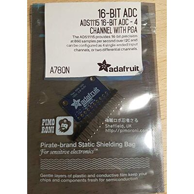 Adafruit ADS1115 16-bits ADC – 4-kanaals met programmeerbare versterker Adafruit ADS1115 16-bits ADC – 4-kanaals met programmeerbare versterker