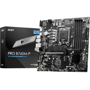 MSI PRO B760M-P Moederbord, Micro-ATX voor Intel Core 14e, 13e en 12e generatie, LGA 1700 DDR5 Memory Boost 6800 MHz/OC, PCIe 4.0 x16, Slots M.2 Gen4 MSI PRO B760M-P Moederbord, Micro-ATX voor Intel Core 14e, 13e en 12e generatie, LGA 1700 DDR5 Memory Boost 6800 MHz/OC, PCIe 4.0 x16, Slots M.2 Gen4