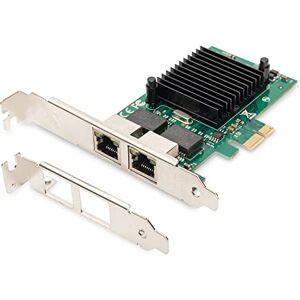 Digitus Gigabit PCIe netwerkkaart 2 RJ45-poorten Laag 2 Intel 82575EB chipset 1 GBit/s VLAN & Flow-Control Digitus Gigabit PCIe netwerkkaart 2 RJ45-poorten Laag 2 Intel 82575EB chipset 1 GBit/s VLAN & Flow-Control