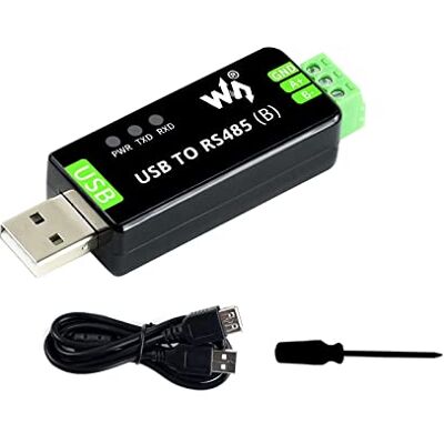 Waveshare Industriële USB naar RS485 converter met originele CH343G en SP485EEN 300bps ~ 3Mbps Baudrate Ingebouwde Lightningproof Tube, Resettable Fuse, ESD and TVS Protection Circuits Waveshare Industriële USB naar RS485 converter met originele CH343G en SP485EEN 300bps ~ 3Mbps Baudrate Ingebouwde Lightningproof Tube, Resettable Fuse, ESD and TVS Protection Circuits
