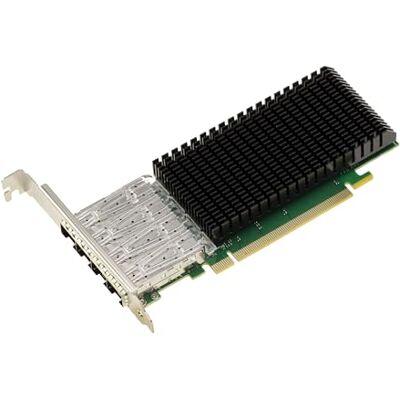 KALEA-INFORMATIQUE PCIe netwerk Ethernet LAN controllerkaart 4 poorten 10G SFP+ en 25G SFP28 glasvezel met Intel E810 chipset KALEA-INFORMATIQUE PCIe netwerk Ethernet LAN controllerkaart 4 poorten 10G SFP+ en 25G SFP28 glasvezel met Intel E810 chipset