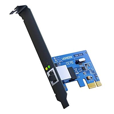 UGREEN PCI Express Gigabit Ethernet Netwerkkaart naar 1000 Mbps PCIe RJ45 LAN Adapter voor PC Ondersteunt Windows 11 10 8.1 8 98SE ME 2000 XP Vista UGREEN PCI Express Gigabit Ethernet Netwerkkaart naar 1000 Mbps PCIe RJ45 LAN Adapter voor PC Ondersteunt Windows 11 10 8.1 8 98SE ME 2000 XP Vista